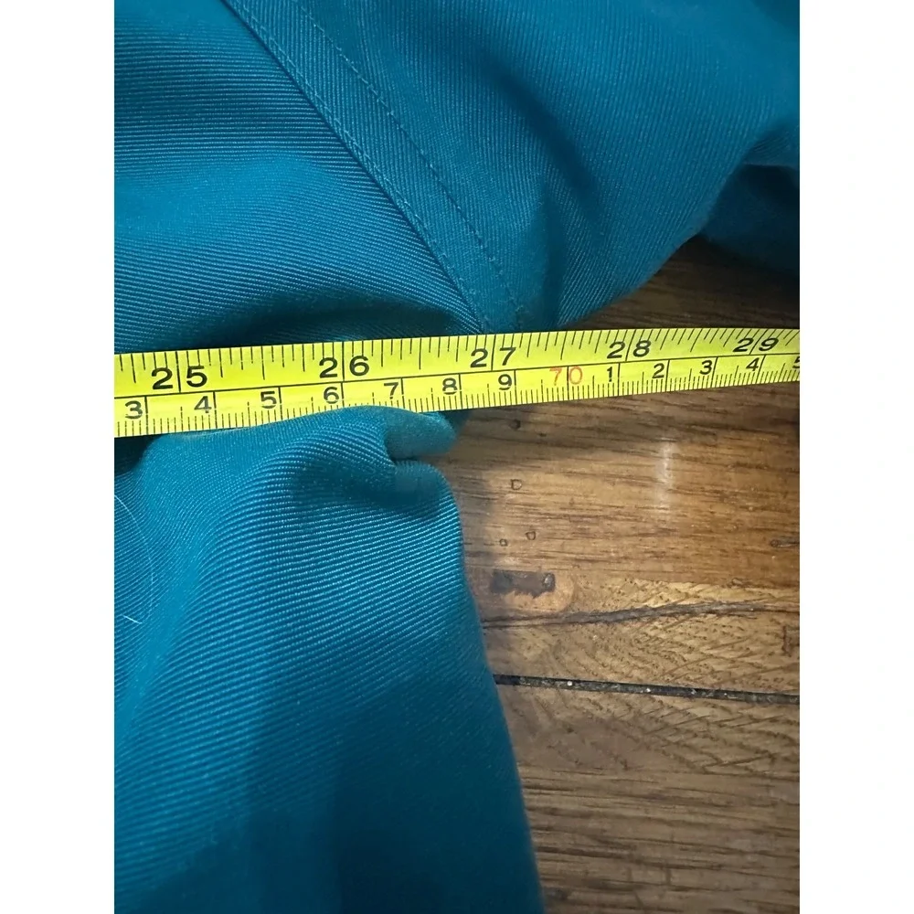 vtg carhartt fleece lined full zip aqua jacket‎ with company logo unsized